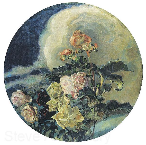 Mikhail Vrubel Yellow Roses France oil painting art